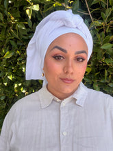 Cotton Gauze Long Wrap - White-Long Wrap-The Little Tichel Lady
