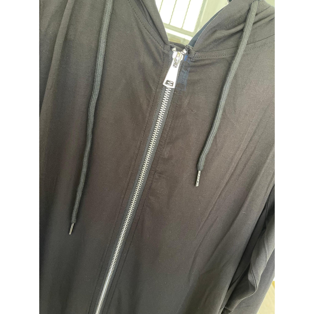 The Everyday Zip-Up Hoodie Dress - XS-2X The Little Tichel Lady The Everyday Zip-Up Hoodie Dress - XS-2X The Little Tichel Lady