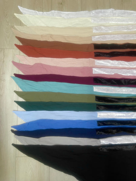 Premium Cotton Gauze Triangle w/ VELVET BAND