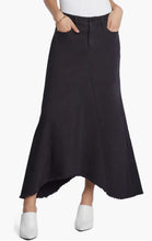 Classic Denim Midi Skirt - True Black-skirt-The Little Tichel Lady