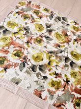 Spiced Petals Waffle Print Square Tichel - Olive/Neutral-Squares-The Little Tichel Lady