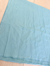 Cotton Gauze Long Wrap - Cyan-Long Wrap-The Little Tichel Lady