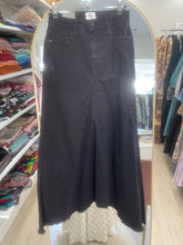 Classic Denim Midi Skirt - True Black-skirt-The Little Tichel Lady