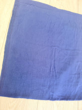 Cotton Gauze Long Wrap - Navy-Long Wrap-The Little Tichel Lady