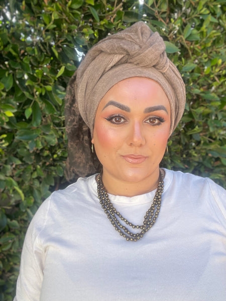 Israeli Arabesque Wrap - Brown