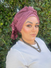 Israeli Arabesque Wrap - Berry-Long Wrap-The Little Tichel Lady