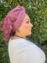 Israeli Arabesque Wrap - Berry-Long Wrap-The Little Tichel Lady