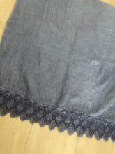 Israeli Arabesque Wrap - Blue-Long Wrap-The Little Tichel Lady