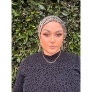 Yodfat Style, Black/Neutral Sequins & Beaded Slip-On Set-Specialty Items-The Little Tichel Lady