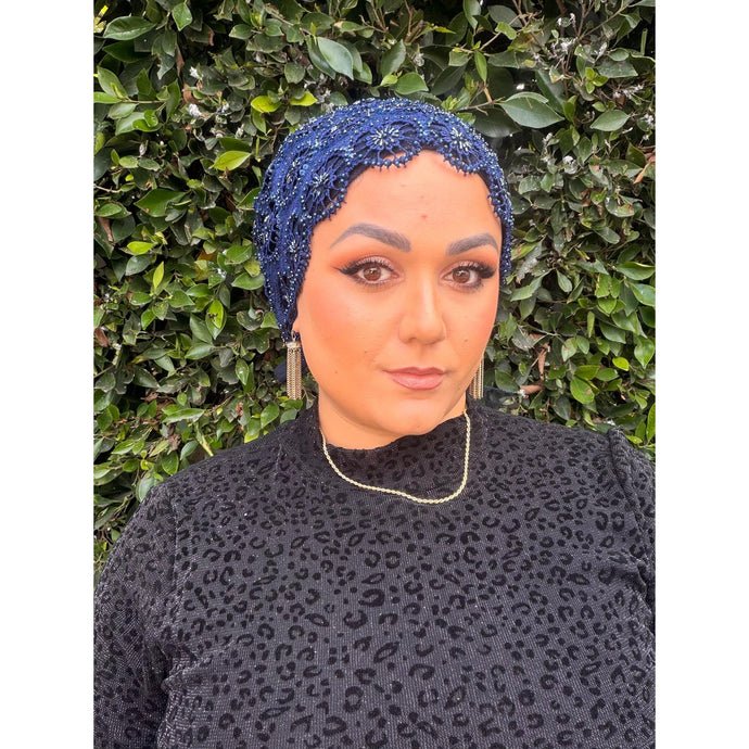 Yodfat Style, Exquisite Navy Slip-On Set-Specialty Items-The Little Tichel Lady