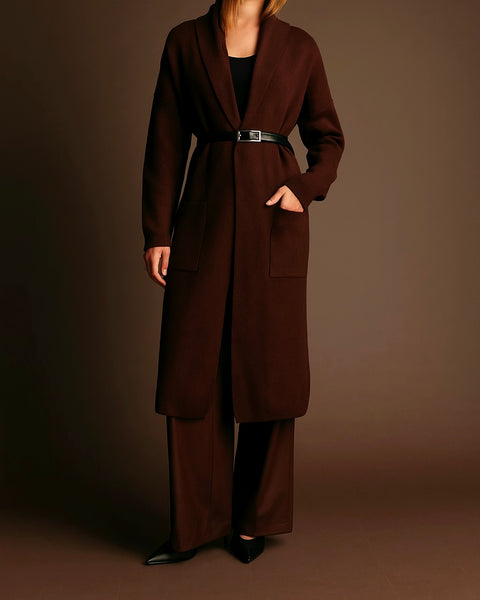 Cozy Chandler Cardigan - Chocolate Brown