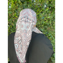 Paisley Print Square Tichel - Mauve-Squares-The Little Tichel Lady