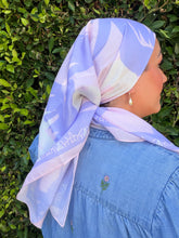 Petal Pop Print Square Tichel - Lavender/Pink-square-The Little Tichel Lady
