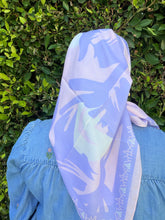 Petal Pop Print Square Tichel - Lavender/Pink-square-The Little Tichel Lady