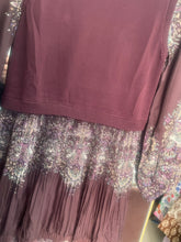 Bordeaux Print Tiered Dress-dress-The Little Tichel Lady