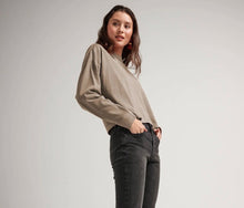 Relaxed Cropped Cotton T-Shirt - Neutral