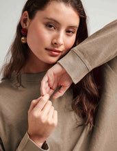 Relaxed Cropped Cotton T-Shirt - Neutral