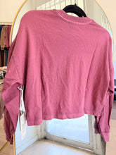 Relaxed Cropped Cotton T-Shirt - Muted Berry
