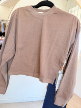Relaxed Cropped Cotton T-Shirt - Neutral