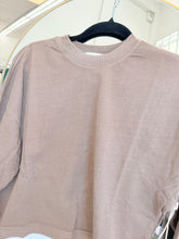 Relaxed Cropped Cotton T-Shirt - Neutral