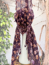 Open-Closed Back NON-SLIP Adjustable Pretied, w/ Tassel Details - Eggplant/Neutral-Pretieds-The Little Tichel Lady