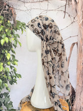 Open-Closed Back NON-SLIP Adjustable Pretied, w/ Tassel Details - Beige/Taupe-Pretieds-The Little Tichel Lady