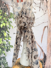 Open-Closed Back NON-SLIP Adjustable Pretied, w/ Tassel Details - Beige/Taupe-Pretieds-The Little Tichel Lady