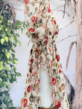 Open-Closed Back NON-SLIP Adjustable Pretied, w/ Tassel Details - Cream/Multi-Pretieds-The Little Tichel Lady