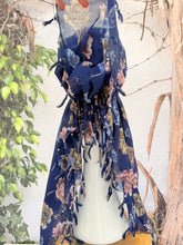 Open-Closed Back NON-SLIP Adjustable Pretied, w/ Tassel Details - Navy/Blue-Pretieds-The Little Tichel Lady