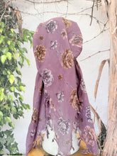 Open-Closed Back NON-SLIP Adjustable Pretied, w/ Tassel Details - Dusty Purple/Neutral-Pretieds-The Little Tichel Lady