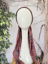 Open-Closed Back NON-SLIP Adjustable Pretied, w/ Tassel Details - Mauve/Dusty Purple-Pretieds-The Little Tichel Lady