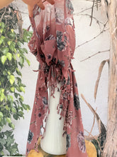 Open-Closed Back NON-SLIP Adjustable Pretied, w/ Tassel Details - Mauve/Dusty Purple-Pretieds-The Little Tichel Lady