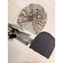 Yodfat Style, Black/Neutral Sequins & Beaded Slip-On Set-Specialty Items-The Little Tichel Lady