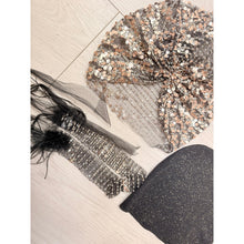 Yodfat Style, Black/Neutral Sequins & Beaded Slip-On Set-Specialty Items-The Little Tichel Lady