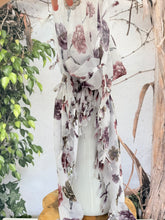 Open-Closed Back NON-SLIP Adjustable Pretied, w/ Tassel Details - White/Purple-Pretieds-The Little Tichel Lady