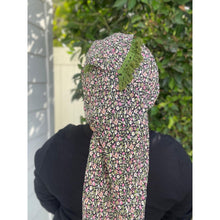 Israeli Tassel Embroidered Very Large Square - Olive Floral-Squares-The Little Tichel Lady