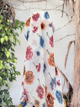 Open-Closed Back NON-SLIP Adjustable Pretied, w/ Tassel Details - White/Blue-Pretieds-The Little Tichel Lady