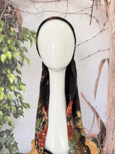 Open-Closed Back NON-SLIP Adjustable Pretied, w/ Tassel Details - Black/Multi-Pretieds-The Little Tichel Lady