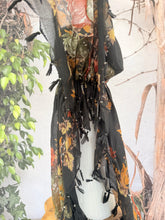 Open-Closed Back NON-SLIP Adjustable Pretied, w/ Tassel Details - Black/Multi-Pretieds-The Little Tichel Lady