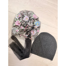 Yodfat Style, Black Floral Slip-On Set-Specialty Items-The Little Tichel Lady