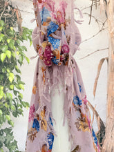 Open-Closed Back NON-SLIP Adjustable Pretied, w/ Tassel Details - Lavender/Multi-Pretieds-The Little Tichel Lady
