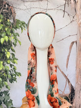 Open-Closed Back NON-SLIP Adjustable Pretied, w/ Tassel Details - Peach/Multi-Pretieds-The Little Tichel Lady