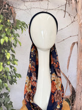 Open-Closed Back NON-SLIP Adjustable Pretied, w/ Tassel Details - Navy/Multi-Pretieds-The Little Tichel Lady