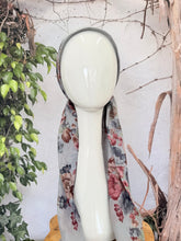 Open-Closed Back NON-SLIP Adjustable Pretied, w/ Tassel Details - Gray/Multi-Pretieds-The Little Tichel Lady