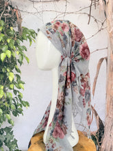 Open-Closed Back NON-SLIP Adjustable Pretied, w/ Tassel Details - Gray/Multi-Pretieds-The Little Tichel Lady