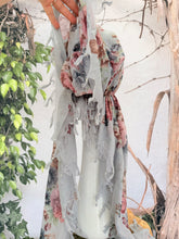 Open-Closed Back NON-SLIP Adjustable Pretied, w/ Tassel Details - Gray/Multi-Pretieds-The Little Tichel Lady