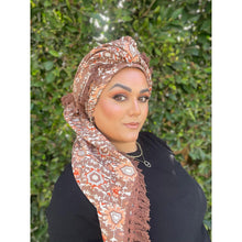 Israeli Tassel Embroidered Very Large Square - Earthy Dream-Squares-The Little Tichel Lady