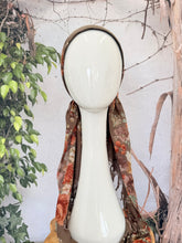 Open-Closed Back NON-SLIP Adjustable Pretied, w/ Tassel Details - Medium Brown/Multi-Pretieds-The Little Tichel Lady