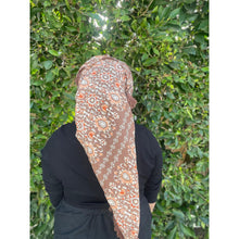 Israeli Tassel Embroidered Very Large Square - Earthy Dream-Squares-The Little Tichel Lady