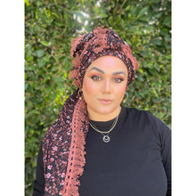 Israeli Tassel Embroidered Very Large Square - Midnight Bloom-Squares-The Little Tichel Lady